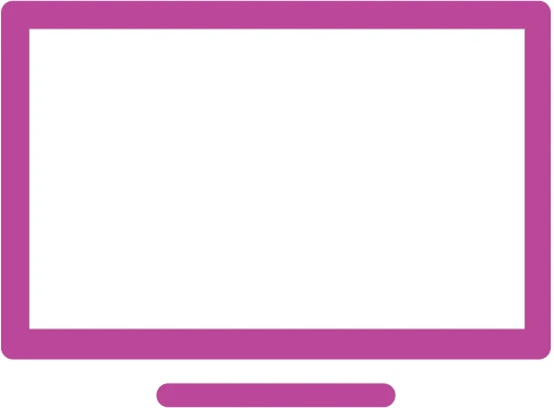 Digital signage display screen icon smart tv