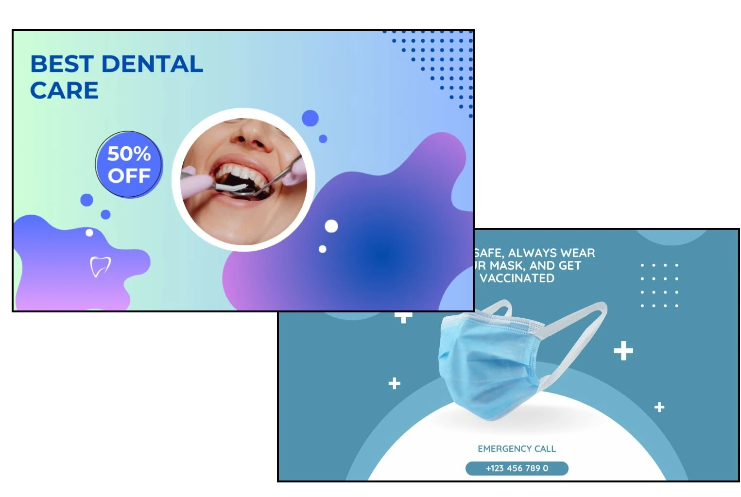 Healthcare digital signage safety promotion clinic screen