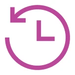 Real time clock icon analytics live data digital signage