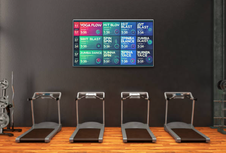 fitness club digital signage