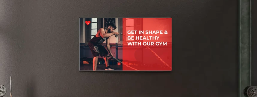 Ideas and Examples for Fitness Club Digital Signage