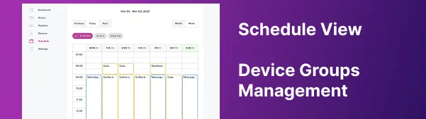 Digital Signage Scheduling & Device Management Software