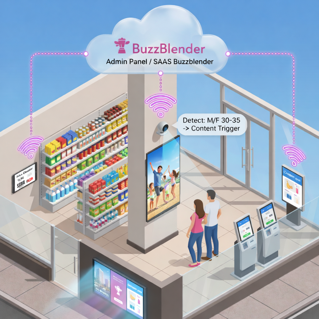 Remote content management system for multi-location