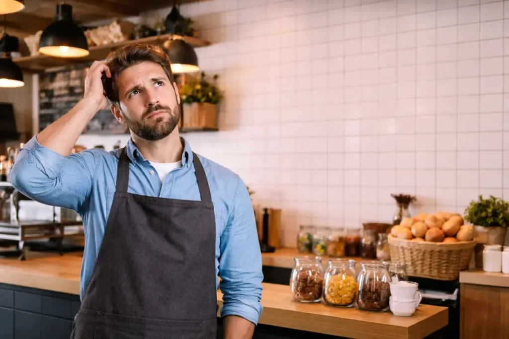 Café owner confused about digital signage setup on TV