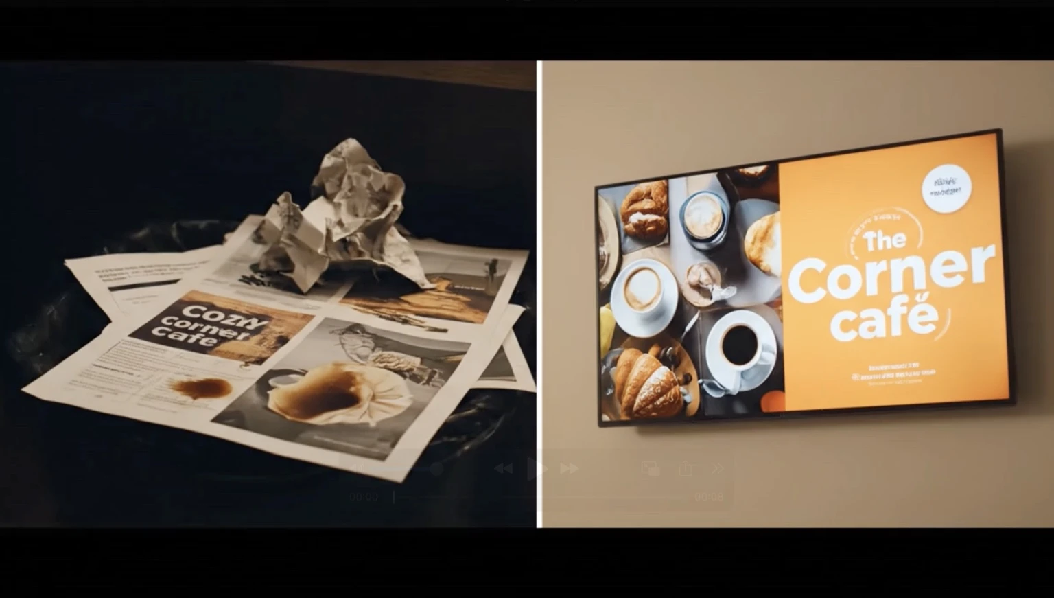 📌 How do digital screens compare to printed signage?