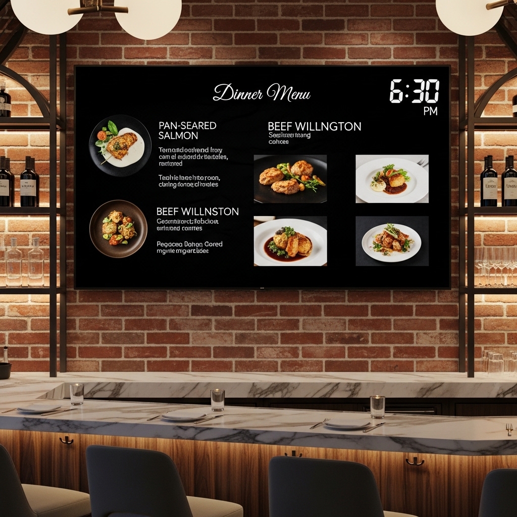 example of content scheduling: cafe