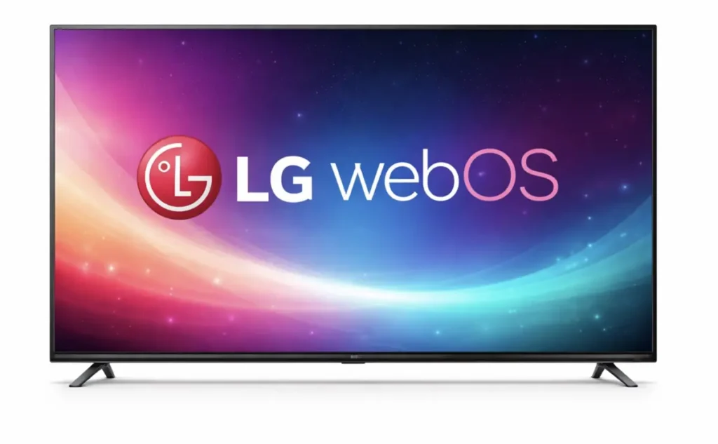 LG webOS smart TV used for digital signage display