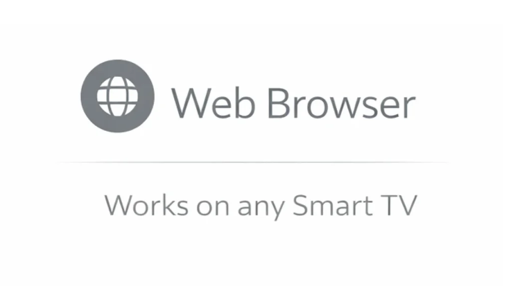 Smart TV web browser compatibility icon