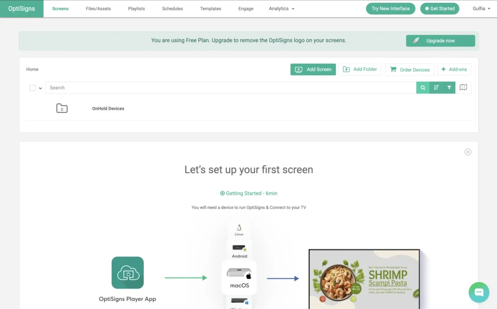 OptiSigns Admin Panel
