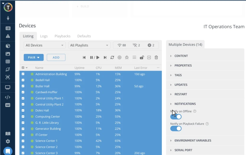 TelemetryTV Admin Panel