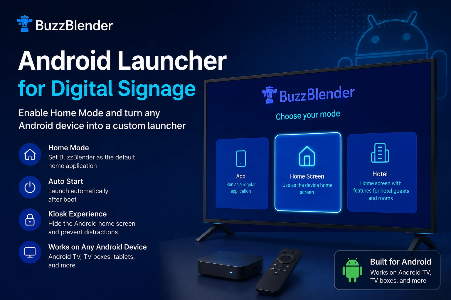 Android Launcher: Turn Android Device Into a Signage Player