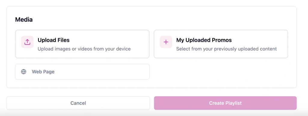 Add Web Page modal with URL and HTML embed options, including fields for an embedded app name and HTML code.